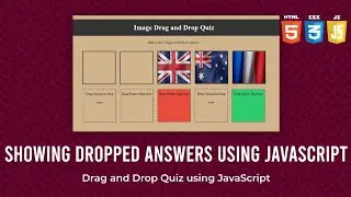 JavaScript & HTML for Beginners: Drag and Drop Quiz Part 2 | Step-by-Step Guide | Fun & Learn