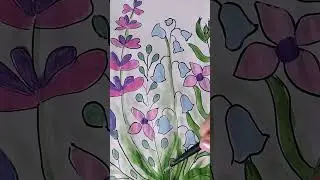 Spring Flowers Painting #spring #springflowers #flowerpainting #floral #simpleart #easypainting
