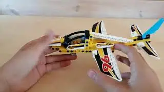 лего 42044 гоночный самолет обзор деталей и b модели