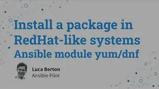 Install a package in RedHat like systems - Ansible module yum