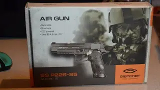Обзор пневматического пистолета Gletcher AIR GUN SS P226-S5. Осторожно мат!