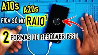 A10s, A20s nao CARREGA, fica só no RAIO? 2 MÉTODOS DE RESOLVER ISSO EM CASA! SIMPLES.