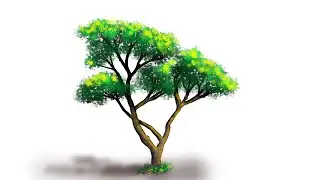 How to paint a tree in paint3d tutorial