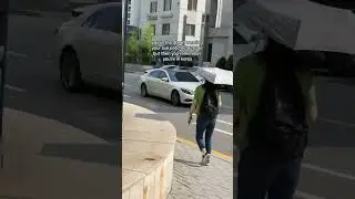 anything to stay away from the sun in #korea