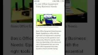 Basic Office Equipment Every Business Needs #business