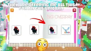 What People Trade For an Evil Unicorn in a Rich Adopt Me Server😱!