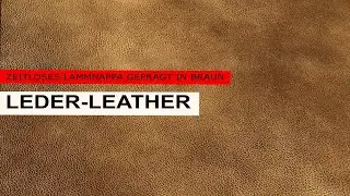 Echtes Leder geprägt braun | Genuine leather embossed brown