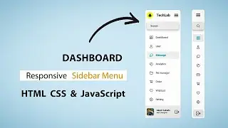 Beginner Guide To Create Responsive Side Bar Menu Using HTML & CSS