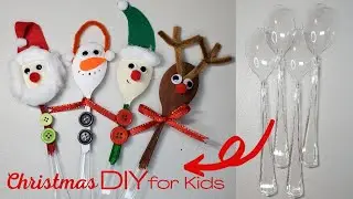 Christmas DIY For Kids | Plastic Spoon Easy Tutorial