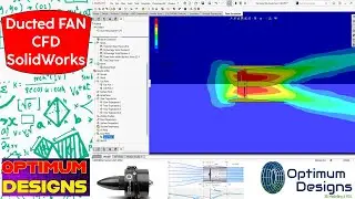 SolidWorks Tutorial ~ CFD simulation ducted fan + rotating region 