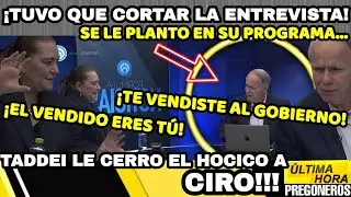 ¡TUVO QUE CORTAR LA ENTREVISTA!