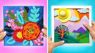MOST UNIQUE Art Techniques: Wet Tissue to Cotton Bud Flowers 🎨✨
