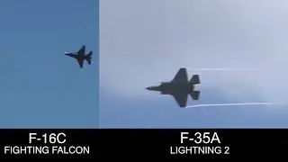 F-16 ve F-35'nin dönüş kıyaslaması.