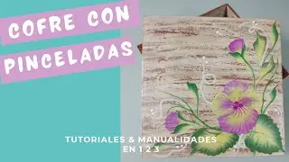 Como PINTAR flores con PINCELADAS en Acrilico PASO A PASO