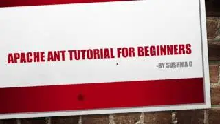 Apache Ant Build Tool Introduction