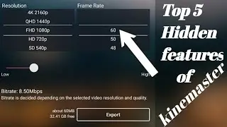 Top 5 kinemaster settings||5 KineMaster Secret Tricks