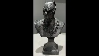 Prusa i3 MK3 Black Panther Bust Rub & Buff