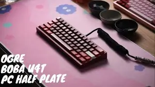 [ASMR] Ogre Boba U4T PC half Plate Sound Test | Typing Test