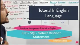 5 .10- (Eng) Select Distinct Statement | sql distinct | unique sql | select distinct | sql course