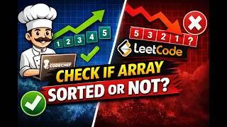 Check if Array is Sorted or Not | CodeChef & LeetCode | Java Solution