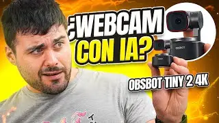Esta webcam graba en 4K, tiene gimbal e Inteligencia Artificial😱 | OBSBOT tiny 2 4K
