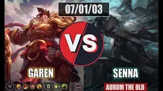 Garen Vs Senna | 9.22 | Conqueror Build | Garena SG | Aurum The Old | India | League of Legends