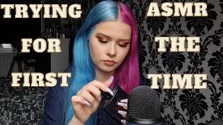 Trying ASMR for the first time! (Tapping, mic brushing)