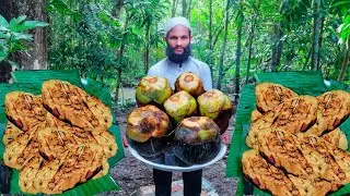 Ripe Palm Cake on Banana Leaf A Forgotten Village Flavor! - Traditional Palmyra Palm Recipe