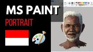 🇮🇩 Painting this elderly man in MS Paint