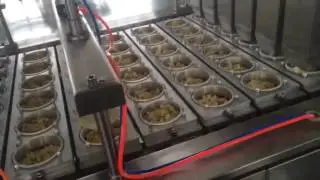 Popcorn, snack cup filling and sealing machine