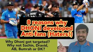 Why MS Dhoni (❤️) developed anti-fans (Haters!) | 8 Reasons