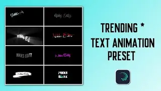 Alight Motion Text Animation Presets || AlightMotion Preset Download Free 10+ text presets||