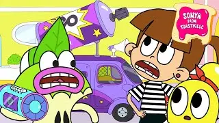NEW 💥 Sonya from Toastville - SUPER SPRAY (Ep 11) 💥 Super Toons - Kids Shows & Cartoons
