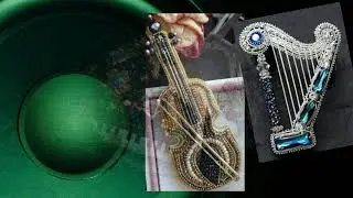 Брошки из бисера - для вдохновения. Музыкальные инструменты. Часть 3 (с изменениями)