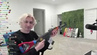 xQc shows off his Rust Ak-47