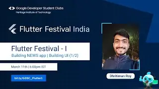 Flutter Festival - 1 | Building NEWS app | Building UI (1/2)