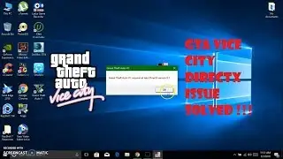 GTA Vice City DirectX 8.1 issue SOLVED !!!