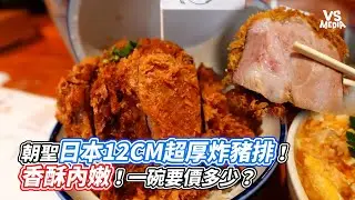 朝聖日本12CM超厚炸豬排！香酥內嫩！一碗要價多少？｜VS MEDIAｘ @derekhsu6666