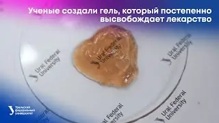 Ученые УрФУ создали гель, который постепенно высвобождает лекарство