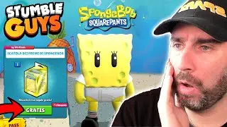 FREE SPONGEBOB BOX and NEW SPONGEBOB SKIN! - Stumble Guys