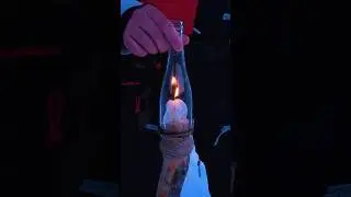 An indestructible torch made of cotton wool and wax for extreme conditions