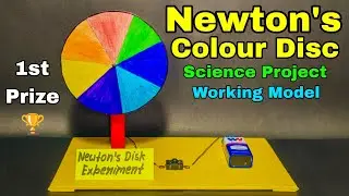 Newtons colour disc science project,Newtons colour disc school project,Newton colour wheel project