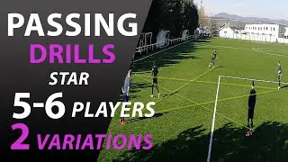 SOCCER PASSING PRACTICE FOR 5-6 PLAYERS | PASSES TRAINING WITH PRESSING #6