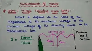 TLRF - Unit II - Measurement of VSWR in Tamil - EC3551 - Transmission Lines and RF Systems