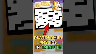 How to make a SCRATCH PLATFORMER in 1 MINUTE! | Platformer Physics
