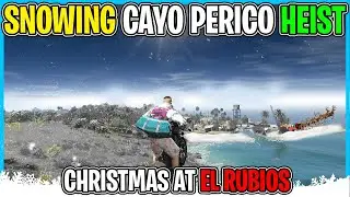 SNOWING On CAYO PERICO Heist!  GTA 5 ONLINE