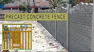 precast concrete fence | cement compound wall