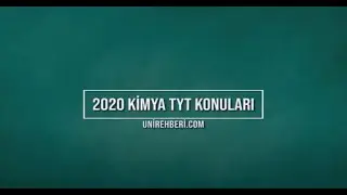 2020 TYT Kimya Konuları ve Soru Dağılımları (ÖSYM - MEB)