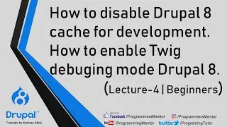 How to disable Drupal 8 cache for development | How to enable Twig debug Drupal 8 Urdu | (Lecture-4)