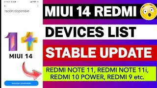 Redmi Miui 14 Stable Update Devices List 2022 | Miui 14 Redmi Devices List | Android 13 Update